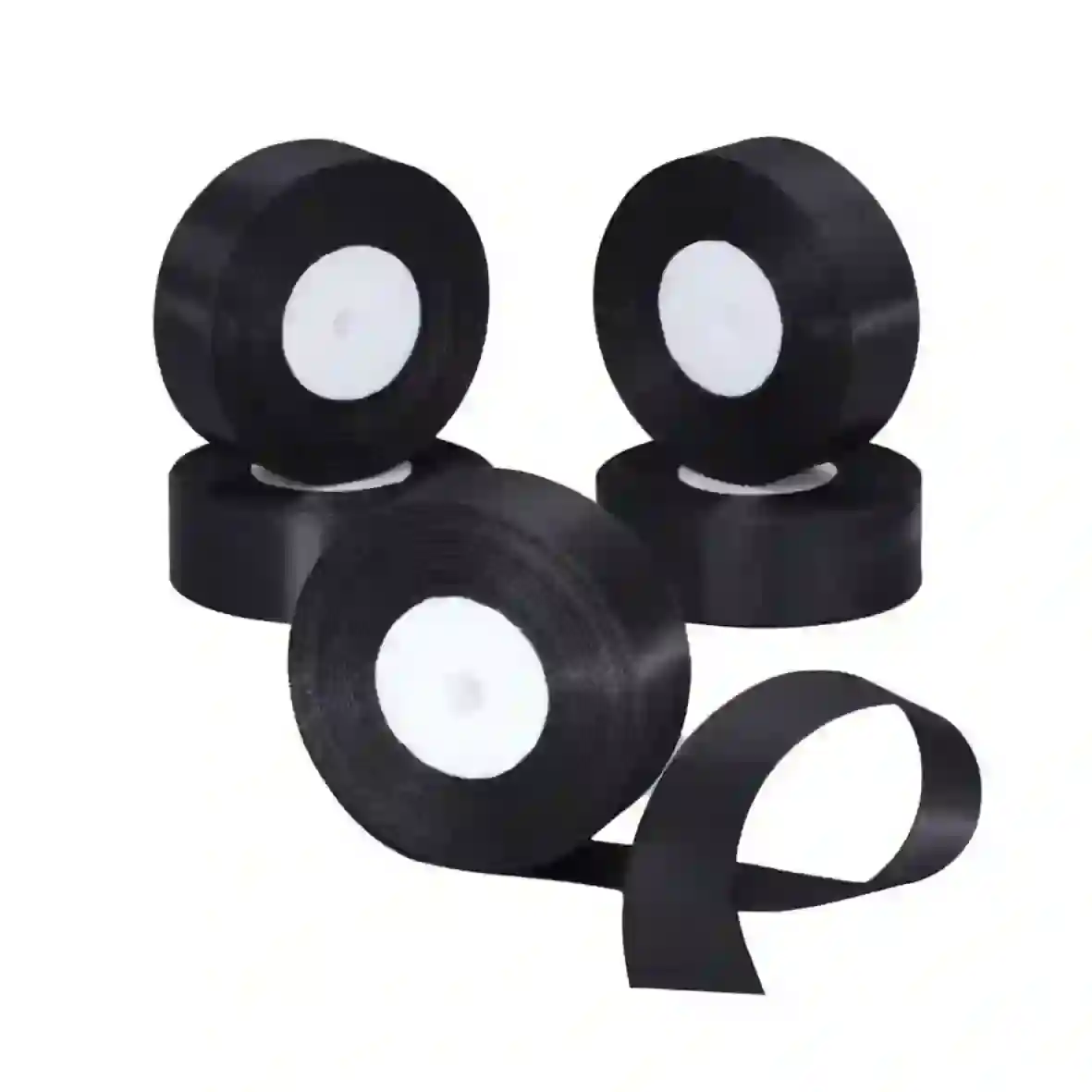 روبان ساتن دو و نیم سانت مشکی 36یارد